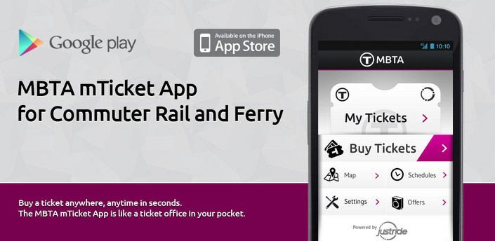 MBTA mTicket in the Google Play store.